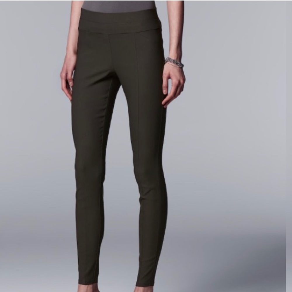 Vera wang olive green pants